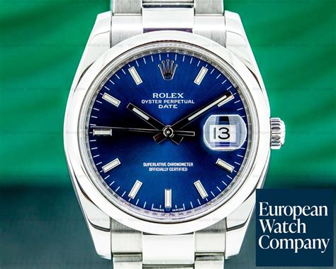 rolex 115200 blue|Rolex date 115200 price.